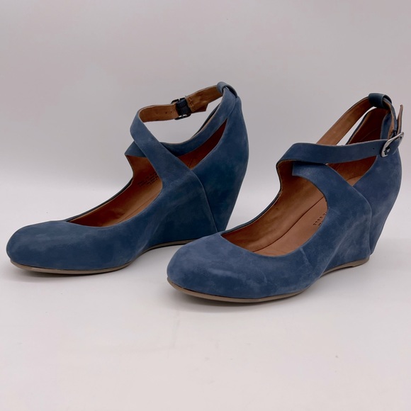 Gentle Souls Womens Funtastic NU Wedge Sapphire Size 7 - Picture 7 of 10